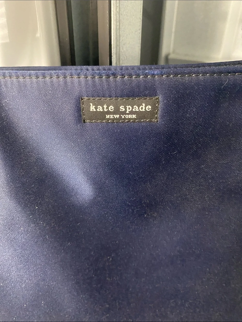 Vintage 1990’s✨ kate spade Navy Tote with Black Webbed Straps